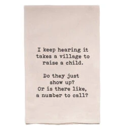 Tea Towel "Number To Call"