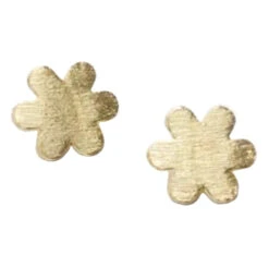 "Petite Flower" Gold Stud Earrings