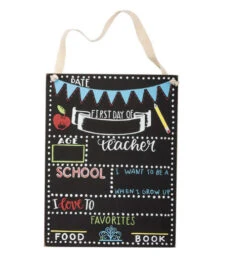 Chalk Sign "First Day Of School"