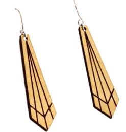 Rise Wood Earrings
