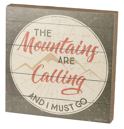 Box Sign "The Mountains" 1 Box Sign "The Mountains"
