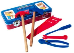 SCHYLLING Tin Tool Box With Tools