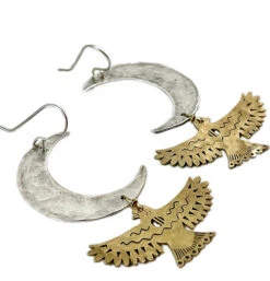 Handmade Night Wing Earrings