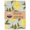 "Lemon" Muslin Burp Cloths, Set Of 2