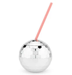 Tumbler, Blush "Silver Disco Ball"