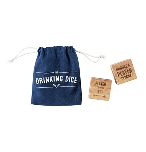 Wood Drinking Dice Set 1 Wood Drinking Dice Set