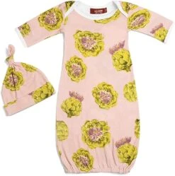 Newborn Gown & Hat Set