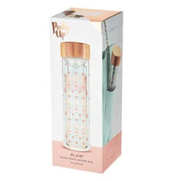 Travel Mug, Glass Infuser "Blair Arabesque" -Home Furnishings 8195 v1 pkg1