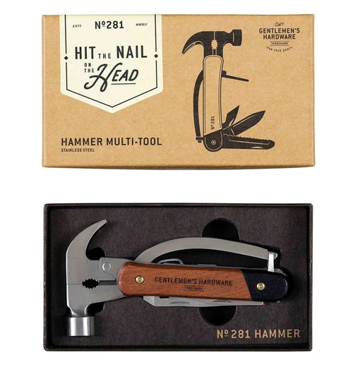 Gentlemen's Hardware Multi-Tool, Hammer, Wood 2 Gentlemen's Hardware Multi-Tool, Hammer, Wood - Image 2