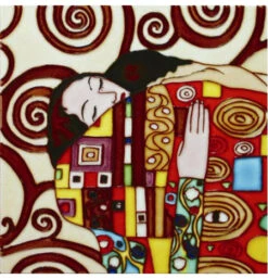Embrace By Gustav Klimt Tile
