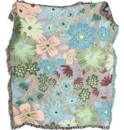 Natural Life Cotton Throw "Colorful Floral"