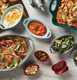 Oval "Gray" Baking Dish -Home Furnishings Baking Dish Oval 1.5 Qt. Gray4 Edited