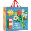 Eggs, Milk, And Flowers Shopper Bag