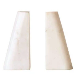 Bloomingville White Marble Bookends
