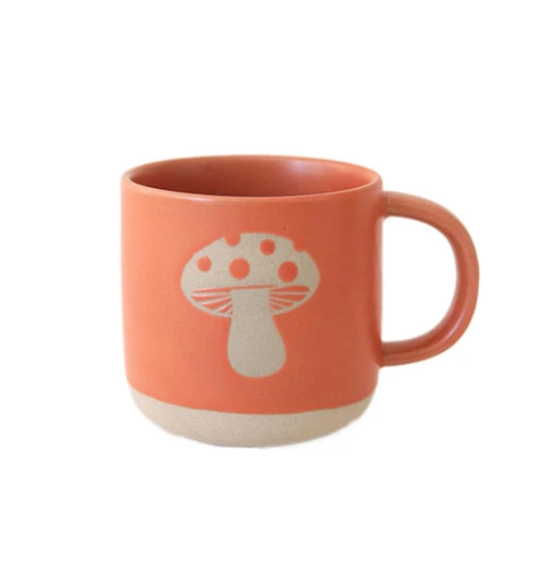 Retro Mushroom Ceramic Mug 1 Retro Mushroom Ceramic Mug
