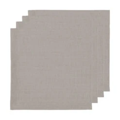 Renew Solid Napkins, (Set Of 4), Cobblestone