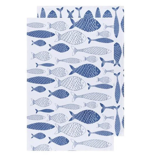 Set Of 2 Color Center Royal Floursacks 1 Set Of 2 Color Center Royal Floursacks