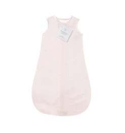 Cotton Flannel ZzZipMe Sack, Very Lt. Pastel Pink With Pink Polka Dots