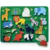 Crocodile Creek Wood Zoo 16-Piece Puzzle