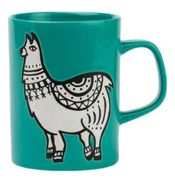 Cuppa Color Mug, "Teal Llama"