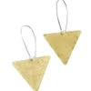 Triangle Brass Earrings