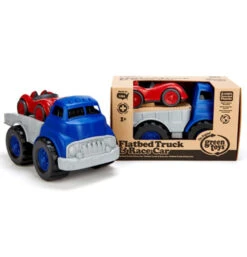 Green Toys Flat Bed Truck With Race Car