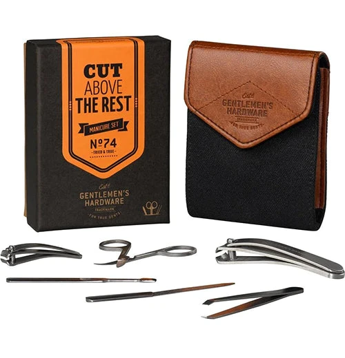 Gentlemen's Hardware Charcoal Canvas Manicure Set 1 Gentlemen's Hardware Charcoal Canvas Manicure Set