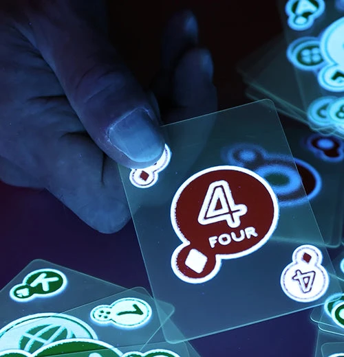 KIKKERLAND Glow In The Dark Playing Cards 2 KIKKERLAND Glow In The Dark Playing Cards - Image 2