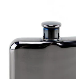 Flask, Gunmetal Black -Home Furnishings GunmetalFlask 05 8729a20e 7624 4257 a17c f60545dfb083