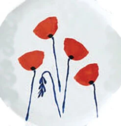 Floral Melamine Plate -Home Furnishings ItemME0615 op