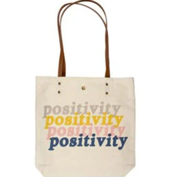Karma Positivity Cotton Canvas Book Bag