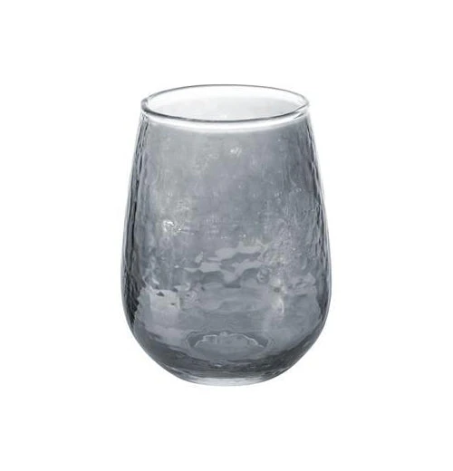 Karma Stemless Wine Glass, Hammered 2 Karma Stemless Wine Glass, Hammered - Image 2