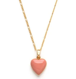 Large Heart Locket Necklace 5 Large Heart Locket Necklace -Home Furnishings Large Heart Locket Necklace Rose