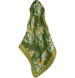 Green Floral Bamboo Mini Lovey