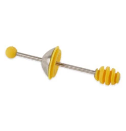 Honey Jar With Silicone Dipper -Home Furnishings POOH 2 honey jar with silicone dipper yellow2