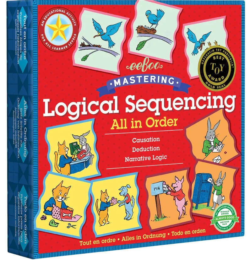 Eeboo Logical Sequencing Game, "All In Order" 1 Eeboo Logical Sequencing Game, "All In Order"