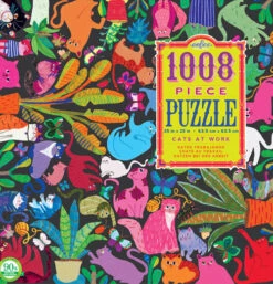 Eeboo Puzzle (1,008 Piece) "Cats At Work"
