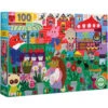 Eeboo Puzzle (100 Piece) "Green Market"