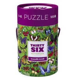 Crocodile Creek "36 Butterflies" Puzzle (100 Piece)