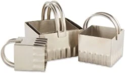 Square Rippled Biscuit Cutters (Set Of 4)