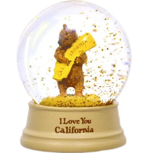 California Bear Mini Water Globe 1 California Bear Mini Water Globe