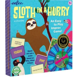 Eeboo Sloth In A Hurry Action Game