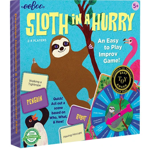 Eeboo Sloth In A Hurry Action Game 1 Eeboo Sloth In A Hurry Action Game