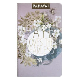 Papaya Notebook, Staple (Set Of 2) "Fearless Fate"