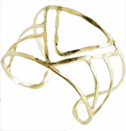 Gold Cuff, "Peaks & Valleys"