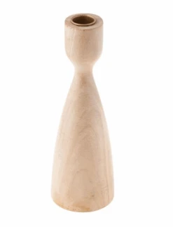 Karma Bleached Wood Candle Holder