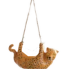 Ceramic Cheetah Hanging Planter