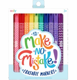 Ooly Markers, Make No Mistake! Erasable - Set Of 12