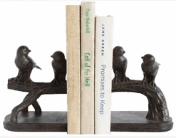 Bird On Branch Bookends, Set Of 2