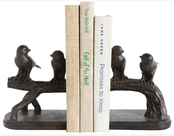 Bird On Branch Bookends, Set Of 2 1 Bird On Branch Bookends, Set Of 2